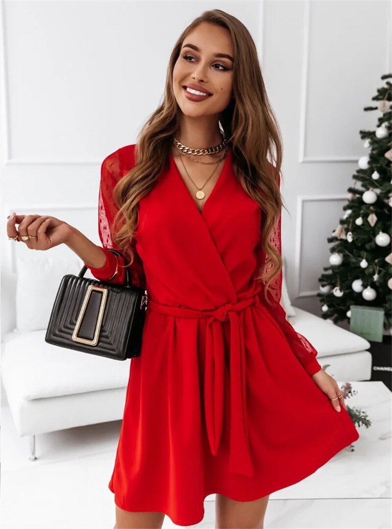 Amelia Mini Wrap Dress