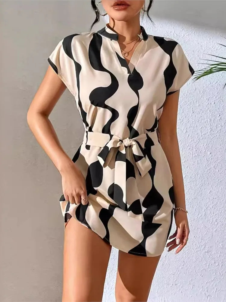 Camille Wave Mini Dress