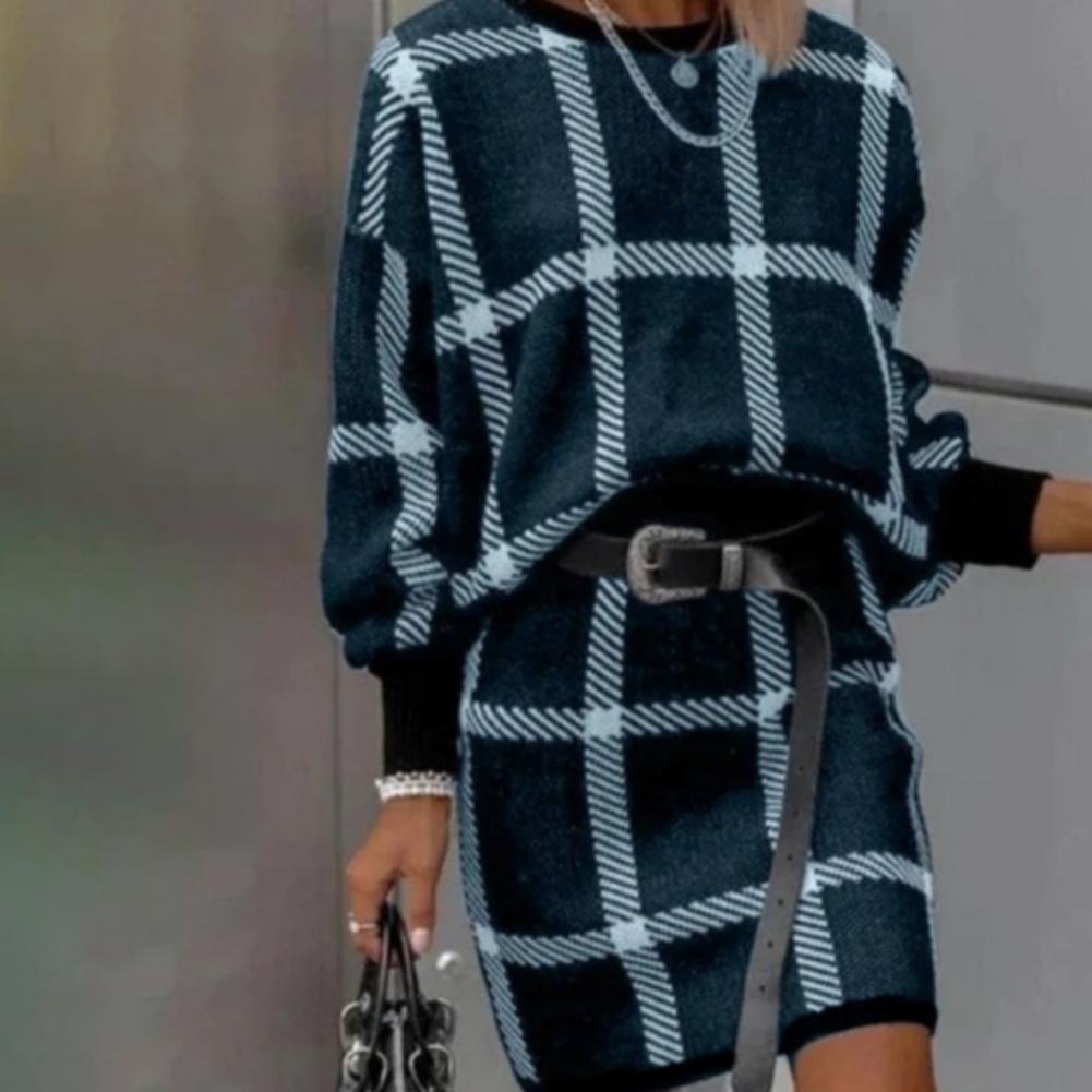 Eden Plaid Sweater Dress