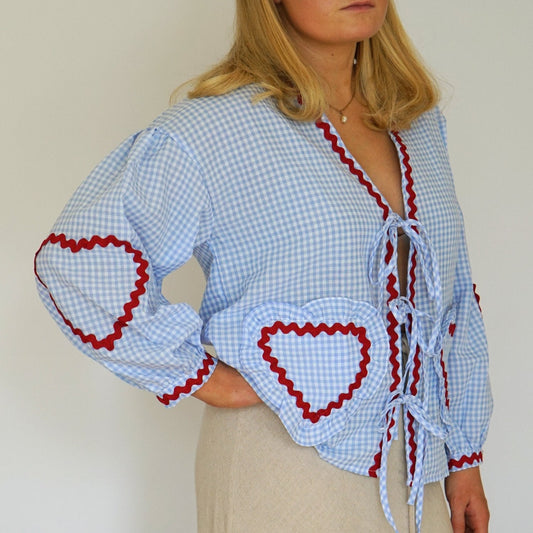 Faith Heart Blouse Top