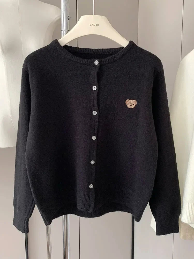 Gentry Cute Teddy Button Cardigan