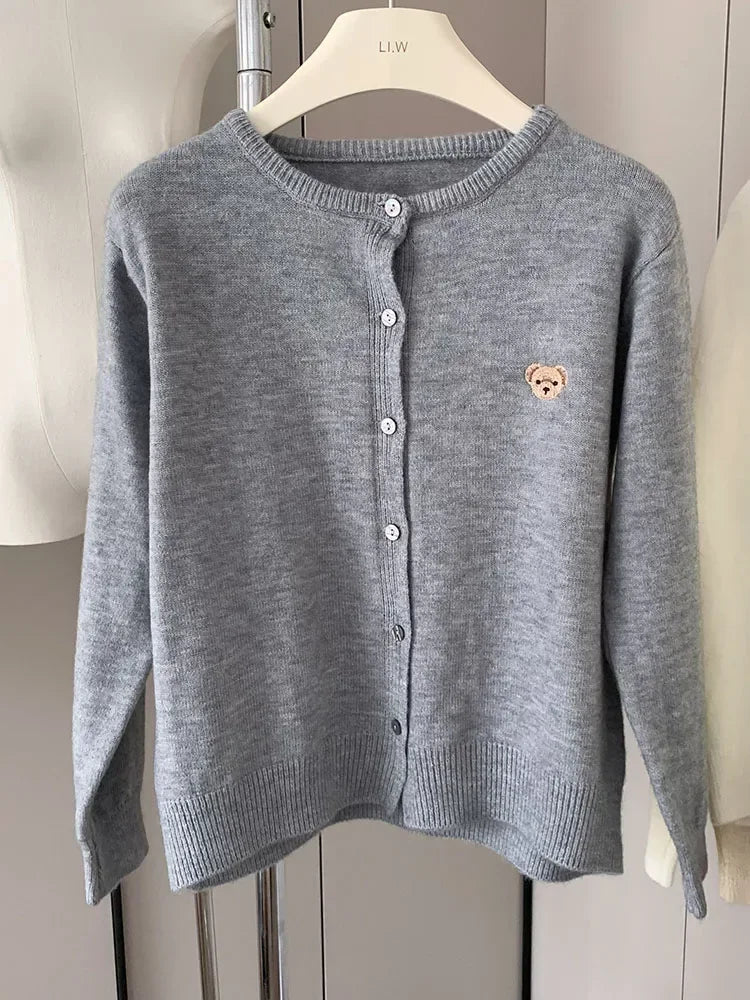 Gentry Cute Teddy Button Cardigan