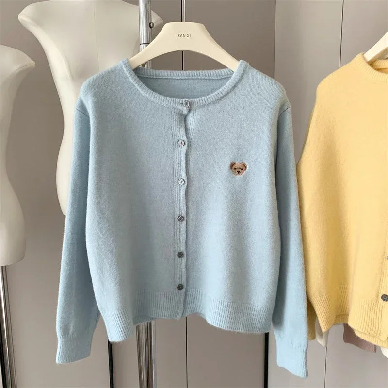 Gentry Cute Teddy Button Cardigan