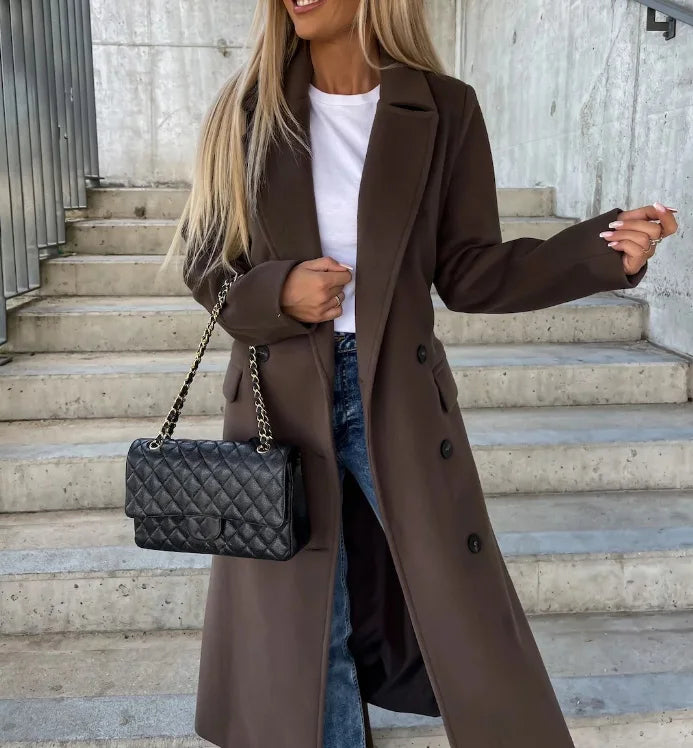 Golda Timeless Double-Breasted Wool Coat