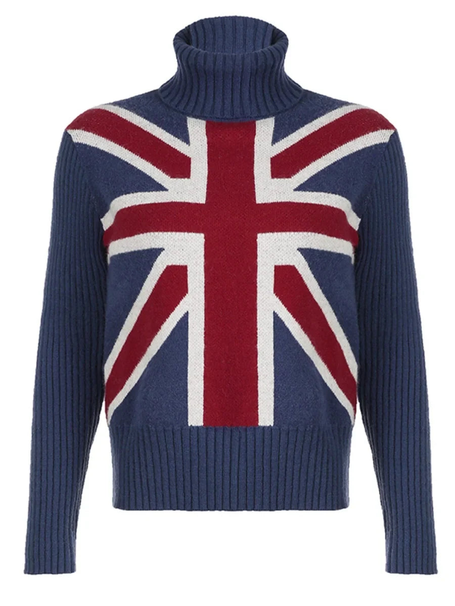 Gomer Union Jack Turtleneck Sweater