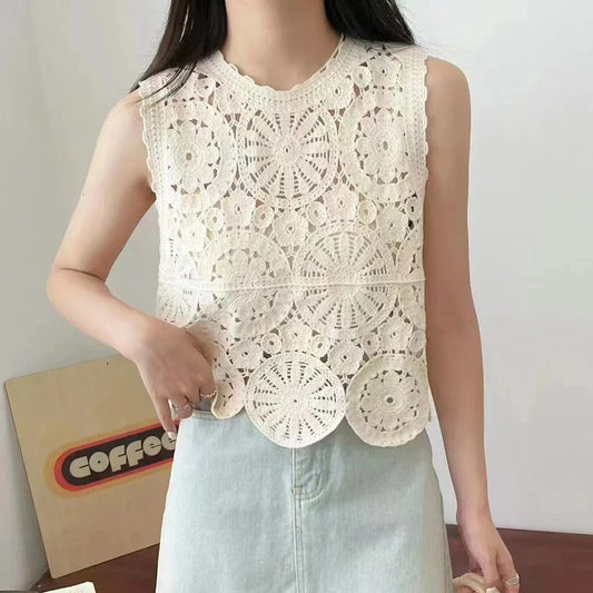 Greenlee Crochet Lace Top