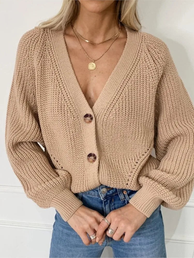 Greenly Chunky Knit Cardigan