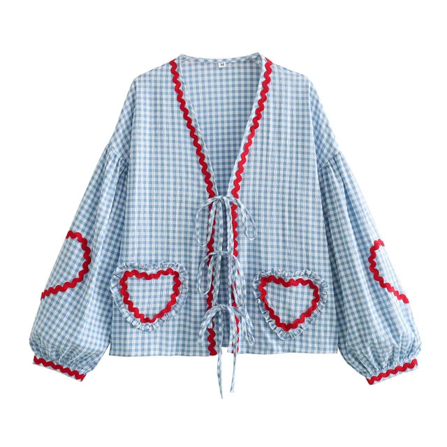 Livia Gingham Cardigan