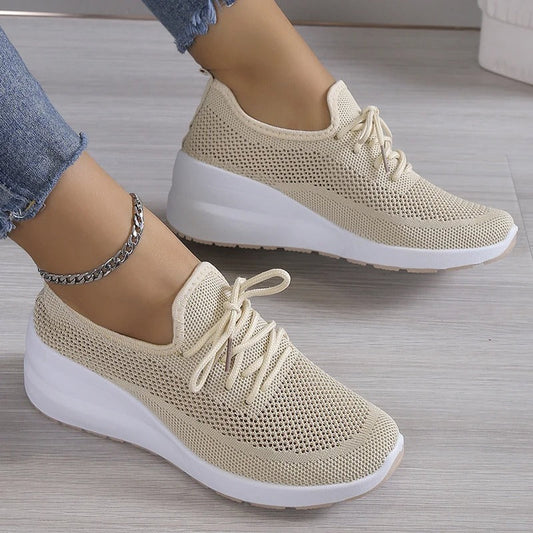 Mutiara Breathable Knit Casual Sneakers