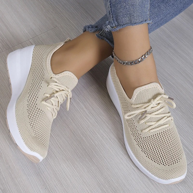 Mutiara Breathable Knit Casual Sneakers