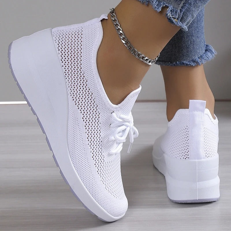 Mutiara Breathable Knit Casual Sneakers