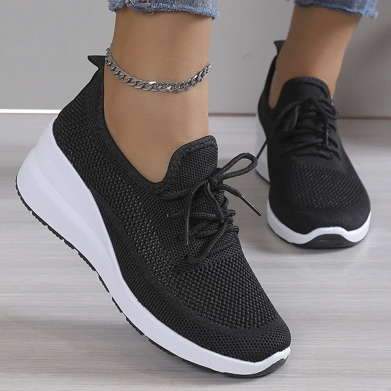 Mutiara Breathable Knit Casual Sneakers