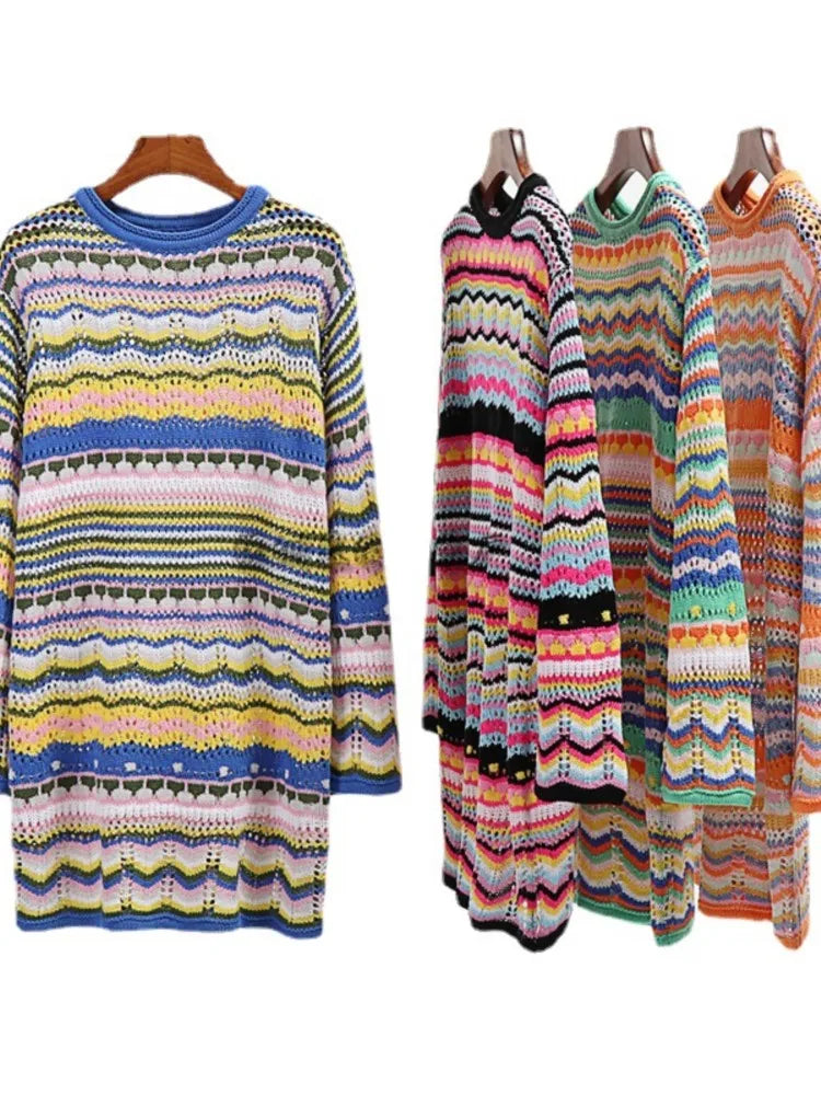 Tymber Boho Knit Sweater Dress