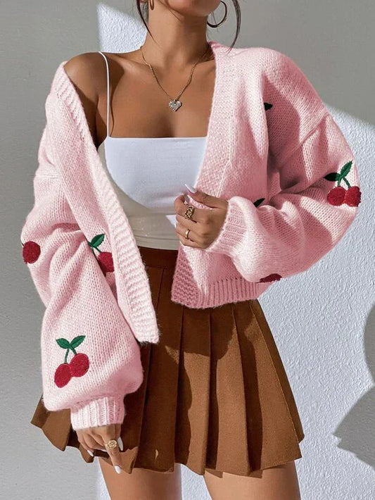 Yana Sweet Cherry Cardigan