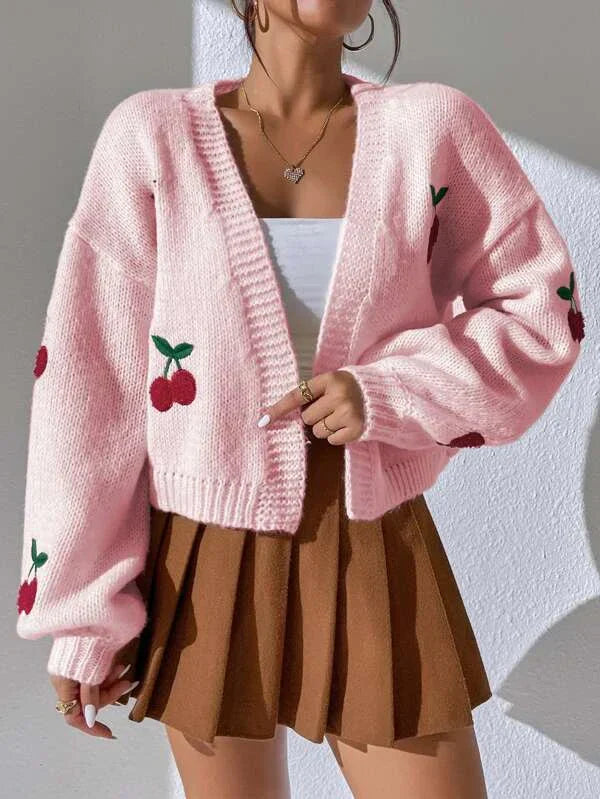 Yana Sweet Cherry Cardigan